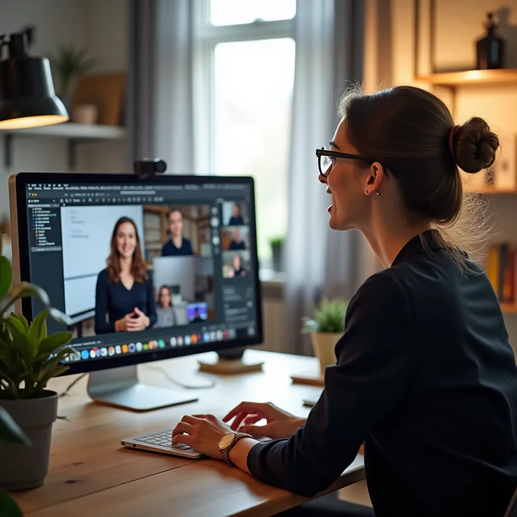 Modern office workspace